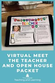 Virtual Open House Virtual Meet The Teacher For Distance Learning Google In 2020 Meet The Teacher Distance Learning Online Teaching Resources