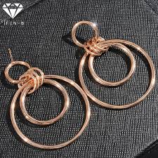 How to pronounce brand names in english. Win B Gold Round Big Earring Set Punk Casual Geometric Alloy Circle Earrings Fashion Circle Women Jewelry Accessories Buy At The Price Of 4 49 In Aliexpress Com Imall Com