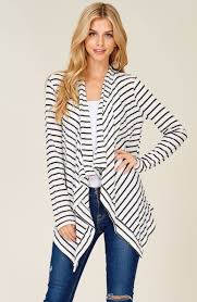 Black And White Striped Cardigan Sweater Black And White Striped Cardigan Winter Fashion With Images White Sweater Cardigan Striped Cardigan