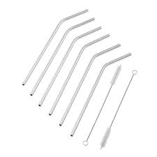 Target / holiday shop / halloween / ways to shop / reusable straws : Davis Waddell Fine Foods Stainless Steel Reusable Straws Set Of 6 123home