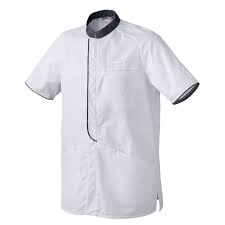 Chaque vêtement fille est méticuleusement contrôlé à la main pour vous offrir la meilleure qualité possible. Veste De Cuisine Blanche Melchior Manches Courtes Promotion Confortable Pas Cher En 2020 Blouse Medicale Blouse Medical