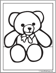 Free bear coloring pages for you to enjoy. Teddy Bear Coloring Pages For Fun