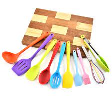 Silicone is also durable and easy to clean, so you can't go wrong with these tools. Silicone Kitchen Utensil Set 10 Pcs Heat Resistant Non Stick Spoon Spatula Ladle Cooking Tools Dinnerware Walmart Canada