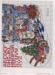 Fabric, floss and specialty threads sold separately. Gallery Ru Foto 6 27 Mila29 Cross Stitch Christmas Stockings Cross Stitch Stocking Xmas Cross Stitch