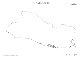 Página para colorir mapa de el salvador. Mapas De El Salvador Para Colorear