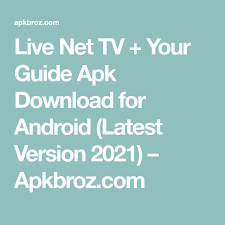 Live net tv apk is a popular live tv streaming app that can be installed on just about every android device. Live Net Tv Your Guide Apk Download For Android Latest Version 2021 Apkbroz Com In 2021 Net Tv App Tv
