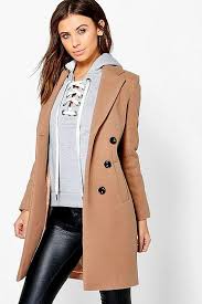 Colrovie camel double breasted winter coat women elegant brief lapel long sleeve coats autumn welt pocket vintage warm coat. Petite Double Breasted Camel Duster Coat Boohoo