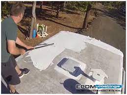 Make sure the tarp is pulled tightly down over your roof or it will get pulled up by the wind and you'll end up with a big sail overtop of your rv. Rv Roof Repair Epdm Roof Coatings Blog