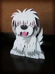 Custom Pet Animal Portrait Layered Paper Sculpture Paper Cutout Art Paper Artwork Paper Animals