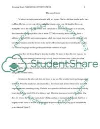 Triple p (positive parenting program, auf deutsch: Parenting Intervention Positive Parenting Programme Triple P Essay
