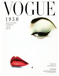 vogue cover january 1950 vogue cover poster poster paper sticker or canvas print vogue covers vintage vogue covers vogue magazine covers
