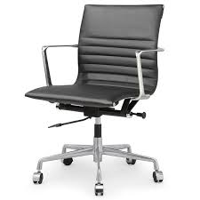 M346 Office Chair In Italian Leather Color Options Leather Office Chair Modern Office Chair Office Chair