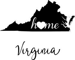 Virginia state outline hat patch. Virginia State Map Digital File Svg Png Jpg Eps Vector Etsy