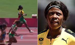 Shericka jackson, the 100m bronze medallist, sensationally crashed out in the 200m heats for slowing down before crossing the line. P7sqncmvjxgqem