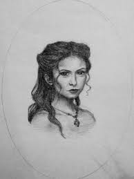 Drawing Of Katherine Pierce From The Vampire Diaries Tvd 1864 Vampire Drawings Tyler Vampire Diaries Girl Drawing Sketches