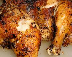 Get the recipe for the chicken at left. Soul Food Queen Roasted Chicken Leg Quarter