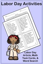 Labor Day Activities Math Activities Upper Elementary Activities Task Card Activities