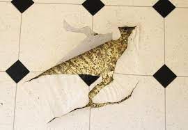 Laying linoleum on the floor with their hands with adhesive, it is much safer nailing. How To Remove Vinyl Flooring