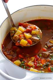Brown beef aggressively in 2 or 3 batches, adding more oil if needed. Vegetable Beef Soup Gimme Some Oven