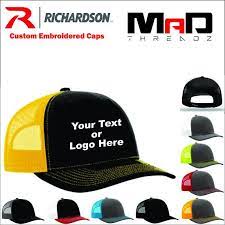 Personalized Richardson Trucker Hat Custom Embroidered Hat Your Text Here Your Logo Embroidery Personalized Snapback Hat Business Logo Custom Embroidered Hats Personalized Hats Trucker Hat