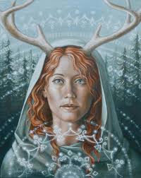 PAPER PRINT (archival) "white Hart" 17"x22" Ultra-smooth Archival Fine-art  Paper by Autumn Skye