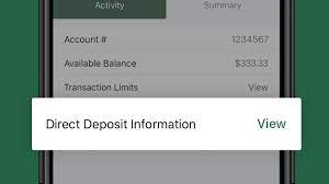 Account number (up to 7 digits); How To Access The Direct Deposit Form On The Td App