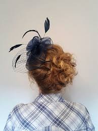 Curly Updo With Fascinator Fascinator Hairstyles Hair Styles Guest Hair