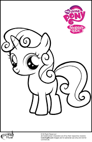 MLP Sweetie Belle Coloring Pages | Minister Coloring