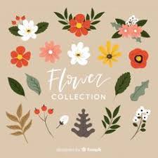 可爱的手绘花集合免费矢量 free vector freepik vector freeflower freefloral freeflowers freehand flower drawing hand drawn flowers flower illustration