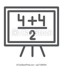 Another model should be used. Maths Example Line Icon Lesson And Mathematical Blackboard With Arithmetic Sign Vector Graphics A Linear Pattern On A Canstock