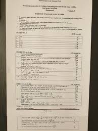 Barem de evaluare şi de notare. Subiectele Si SoluÅ£iile De La Simularea EvaluÄƒrii NaÅ£ionale La MatematicÄƒ Gazeta De Sud