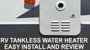 A tankless water heater provides hot water instantly. Rv Tankless Water Heater Easy Install And Review Youtube