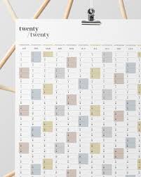 Printable Pdf 2021 Full Year Wall Planner A2 Portrait Year Etsy In 2020 Wall Planner Yearly Planner Year Planner Design