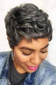 A short bob haircut for curly hair like this works for any hair type. 32 Short Grey Hair Cuts And Styles Lovehairstyles Com