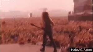 Monsters in moscow is a 1992 film featuring live performances by rock and heavy metal bands ac/dc, metallica, the black crowes, pantera, and e.s.t. Metallica Enter Sandman Live Moscow 1991 Hd On Make A Gif