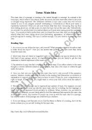 Main idea worksheet 2 3: What Is A Main Idea Esl Worksheet By Saranniya