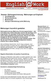 Nahtlust alles darf nichts muss. Dossier Zahlungserinnerung Mahnungen Auf Englisch Grundlegendes Wortschatzubung Musterbriefe Ubung Ubersetzung Letzte Mahnung Pdf Kostenfreier Download