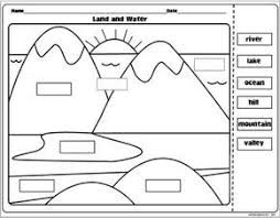 Landforms And Bodies Of Water Freebie Kindergarten Social Studies Social Studies Worksheets 3rd Grade Social Studies