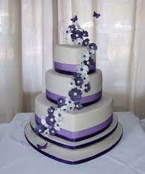 Ivory Purple Heart Wedding Cake Purple Wedding Cakes Heart Wedding Cakes Wedding Cake Decorations