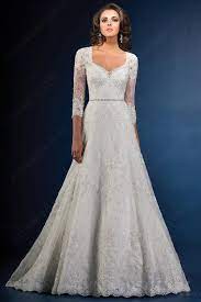 Vintage A Line Sweetheart Open Back Lace Wedding Dress With Three Quarter Sleeves Wedding Dresses Lace Wedding Dresses Wedding Dress Sleeves