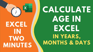 Freeze multiple rows and or columns in excel using freeze panes. Calculate Age In Excel From Date Of Birth In Years Months Days Youtube