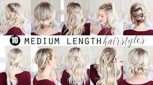 Separate the two sections of hair and secure them to your head using a clip. Ten Medium Length Hairstyles Twist Me Pretty Youtube