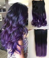 Ombre curly clip in hair extensions 4b 4c afro kinkys curly hair extensions clip in for black women 8a virgin natural human hair full head kinky hair clip ins two tone ombre 120g #1b/99j ac 14inch. Balayage Ombre Clip In Hair Extensions One Piece Curly Wavy Black Purple Violet Health Beau Clip In Hair Extensions Ombre Hair Extensions Ombre Hair Blonde
