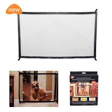 fomei pet safety gate magic gate safety enclosure portable folding safe guard pet isolation net retractable mes pet safety gate child safety gates dog door