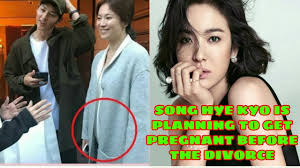 She gained popularity in asia through her leading roles in television dramas autumn in my heart (2000), all in (2003), full house (2004), that winter, the wind blows (2013), descendants of the sun (2016) and encounter. Song Hye Kyo Is Planning To Get Pregnant Before The Divorce Youtube