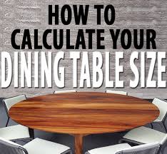 How To Calculate The Best Dining Table Size For Your Room