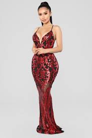 Guest Of Honor Sequin Dress Red Black Sequin Dress Sequin Dress Backless Prom Dresses