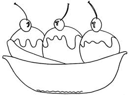 Banana split cupcakes mash 2 ripe bananas and finely chop 4 strawberries. Banana Splits Coloring Pages Learny Kids