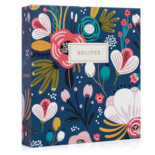 Recipe Binder Kit 8 5x9 5 Garden Floral Recipes Binder Recipe Cards Rainbow Dividers And Protective Sleeves Floral Recipe Cards Recipe Binder Recipe Binder Kit
