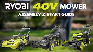 It works with all 40 volt ryobi batteries. How To Ryobi 40v Brushless Mower Assembly Video Youtube